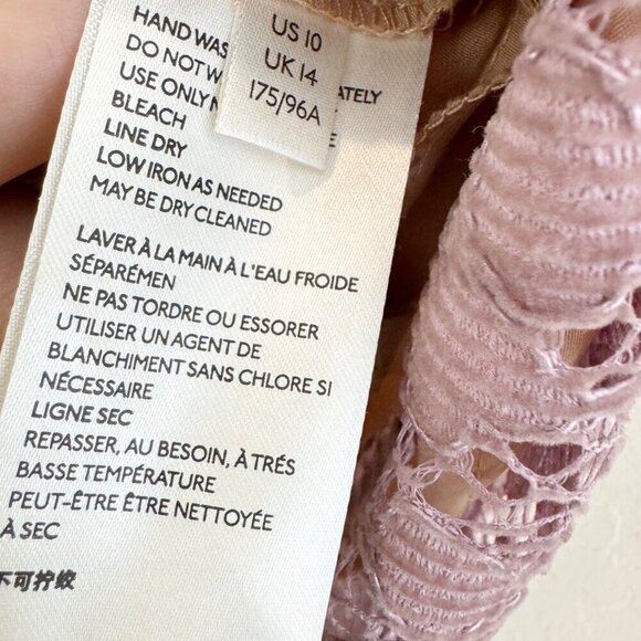 Free People Dangerous Love Floral Lace V-Neck Mini Dress Boho Party Cocktail 10 - Picture 8 of 11